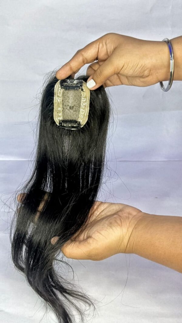 Hair Topper Silk Base Size 2X3 Hair Length 17 Inches 100% Human Hair