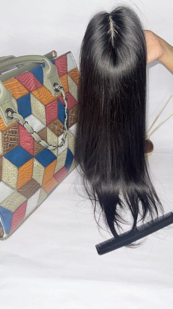 Hair Topper For Womens  Hair Length 20 Inches – Size 4X3 Perfect For Visible HairLine 100% Human Hair